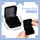 FINGERINSPIRE 6pcs Black Velvet Challenge Coin Presentation Display Box 40mm Single Coin Display Holders Square Velvet Medal Storage Boxes Commemorative Coins Capsules for Coin Collection Supplies CON-WH0087-88-2