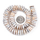 Hebras de perlas keshi de perlas barrocas naturales PEAR-S018-05C-4