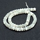 Naturelles perles pierre de lune blanc brins G-P342-03-8x4mm-2