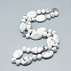 Natural Howlite Beaded Necklaces NJEW-S394-11-1