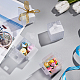 Tupfenmuster transparentes PVC-Quadrat begünstigen Box Süßigkeiten behandeln Geschenkbox CON-BC0006-22-7