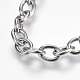 304 Stainless Steel Cable Chains Necklaces NJEW-F242-08P-2