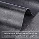 Cuir pu benecreat (33cm x 140cm) rouleau de cuir noir simili cuir synthétique de couleur unie pour habiller couture artisanat - noir DIY-WH0199-02A-2
