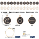 Sunnyclue bricolage 12 constellations pendentif verre à vin étiquettes à breloque kit de fabrication DIY-SC0018-52-2