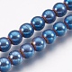 Chapelets de perles en hématite synthétique sans magnétiques G-I200-02-8mm-2