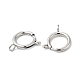 304 Stainless Steel Spring Ring Clasps STAS-Q215-45P-03-2