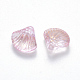 Perles de verre peintes par pulvérisation transparent GLAA-T016-04B-2