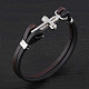 Cowhide Leather Cord Bracelets BJEW-N0008-123-2