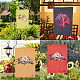 Gorgecraft2個の赤い庭の旗  パティオガーデンヤード屋外の家の装飾のためのDIYヤードフラグのためのソリッドガーデンフラグ AJEW-WH0118-87G-7