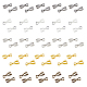 HOBBIESAY 80Pcs 5 Colors Alloy Ice Pick Pinch Bails Mixed Metal Melon Seed Buckle Pendant Clasp Connectors Bails for Necklace Charm Jewelry Connector for Jewelry DIY Craft Making FIND-HY0001-81-1