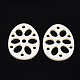 レジンフィリグリー  模造食品  レンコンスライス  貝殻色  29.5x24.5x3.5mm RESI-T039-034A-2