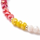 Bracelet de perles tressées en verre bling pour femme BJEW-TA00101-2