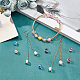 Olycraft 100pcs 10 couleurs perles de chalumeau de fleurs intérieures lumineuses faites à la main LAMP-OC0001-57-6
