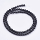 Brins de perles d'onyx noir naturel G-H1567-4MM-2