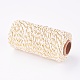 Cotton String Threads for Jewelry Making X-OCOR-WH0032-02A-2