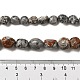 Natürliche schwarze Seide Stein / Netstone Perlen Stränge G-A247-04-2