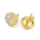 Clous d'oreille en laiton&nbsp;EJEW-P261-14ML-2