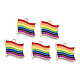 Colgantes de esmalte de aleación de bandera del orgullo del color del arco iris ENAM-K067-10-1