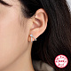 Boucles d'oreilles clous 925 en argent sterling rhodié RF3970-2-3