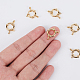 UNICRAFTALE Golden Spring Ring Clasps 8PCS Stainless Steel Spring Clasps Closed Ring Clasps Smooth Surface Clasp Connector Findings for DIY Jewelry Making 12.5x4mm STAS-UN0002-62B-4