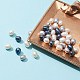 Perle sciolte di perle d'acqua dolce coltivate naturali da 40 pz 3 colori PEAR-FS0001-01-6