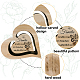 Recortes de corazón de madera sin terminar de diy WOOD-WH0035-001-3