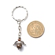 Natural Gemstone Beaded Angel Charm Keychain KEYC-JKC00387-3