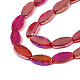 Electroplate Transparent Glass Beads Strands EGLA-Q125-010-4