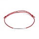 Adjustable Waxed Cotton Cord Bracelets X-BJEW-JB04206-2