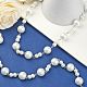 Handmade Round Glass Pearl Beads Chains for Necklaces Bracelets Making AJEW-JB00055-01-6
