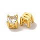 Micro cuivres ouvrent zircone cubique perle KK-H461-09C-G-2
