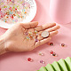 Cheriswelry 120pcs 8 colores perlas de vidrio transparente GLAA-CW0001-05-8