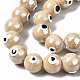 Brins de perles en céramique de porcelaine faites à la main PORC-T006-02K-3