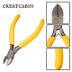 CREATCABIN Side Wire Cutter Side Cutting Pliers Precision Pliers Mini Professional Jewelry Making Repair Crafts DIY Yellow 3.94inch PT-CN0001-08-4