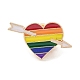 Pride Rainbow Theme Enamel Pins JEWB-G031-01Q-1