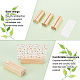 OLYCRAFT 20PCS Wood Place Card Holders Wood Name Card Holder Table Number Stands for Wedding Party Events Decoration Double Side Display Mini Blackboard AJEW-WH0119-15-4