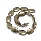 Oval Natural Pyrite Beads Strands G-I126-19-18x13mm-2