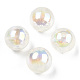 Perles d'imitation perles en plastique ABS PACR-N013-01B-03-2