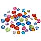 PandaHall About 144 Pcs Acrylic Sew on Rhinestone Faceted Flatback Crystal Buttons Gems for Clothing Wedding Dress Decoration BUTT-PH0005-01-1