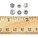 255 pièces 6 perles d'espacement en alliage de style tibétain avec strass en fer et style tibétain DIY-FS0004-07-6