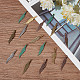Sunnyclue 1 boîte de 120 breloques en plumes de style bohème en forme de feuille de bohème attrape-rêves en plumes en alliage coloré pour la fabrication de bijoux FIND-SC0003-75-4