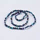 Electroplate Glass Beads Strands EGLA-J146-4mm-FP05-2