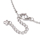 Изготовление браслета-спутника из нержавеющей стали 304 AJEW-JB01298-02-4