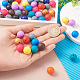 120Pcs 12 Colors Silicone Beads SIL-TA0001-16-7