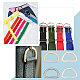 Fibbie di regolazione della cinghia del sacchetto in lega da 20 pz 4 colori FIND-WR0009-97-5