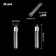 PandaHall 20 pcs Long Clear Glass Bottles Hanging Tube Wish Bottles with 20 pcs Platinum Metal Caps for Earring Necklace Pendant Jewelry Making GLAA-PH0007-48P-3