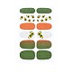 Adesivi per nail art a copertura totale con avocado e fragole e fiori MRMJ-T109-WSZ492-1