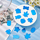 PH PandaHall 40pcs Stamping Blank Tags 10 Style Aluminum Pendants Dark Blue Stamping Tag Pendants Blank Dog Tags Pet ID Tags for DIY Necklace Bracelet Choker Earring Making Shoes Costume Decor FIND-PH0007-17-5