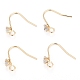 Brass Earring Hooks KK-I681-14G-1