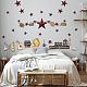 SUPERDANT Country Style Wall Decals Country Stars Berries Live Love Laugh Wall Sticker Vintage Western Country Home Farmhouse Wall Decor Kitchen Stickers Rustic Decor for Living Room Bedroom DIY-WH0228-702-3